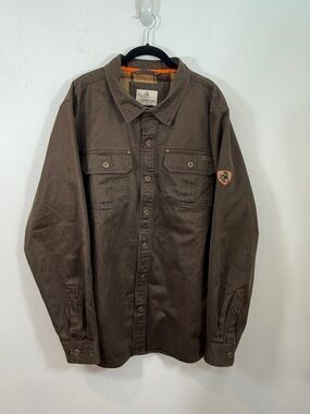 Legendary Whitetails Brown Work Shirt Jacket
